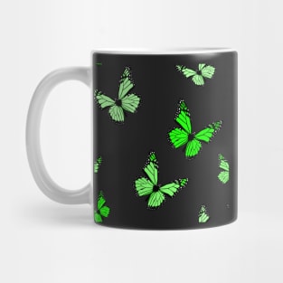 Green Butterfly Pattern Mug